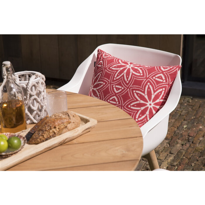 Hartman Hartman set 5-delig Sophie studio teak set met tafel 120cm rond WIT-TEAK