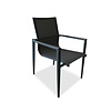 Hamilton Bay OUTDOOR Aurora alu. Dining Chair dark gray textilene