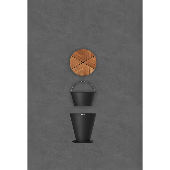 Higold Higold ICOO Ice Bucket charcoal teak