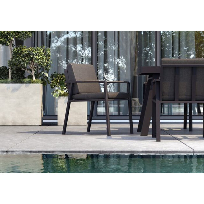 Higold Higold NOFI diningchair -charcoal/zwart-teak +kussens