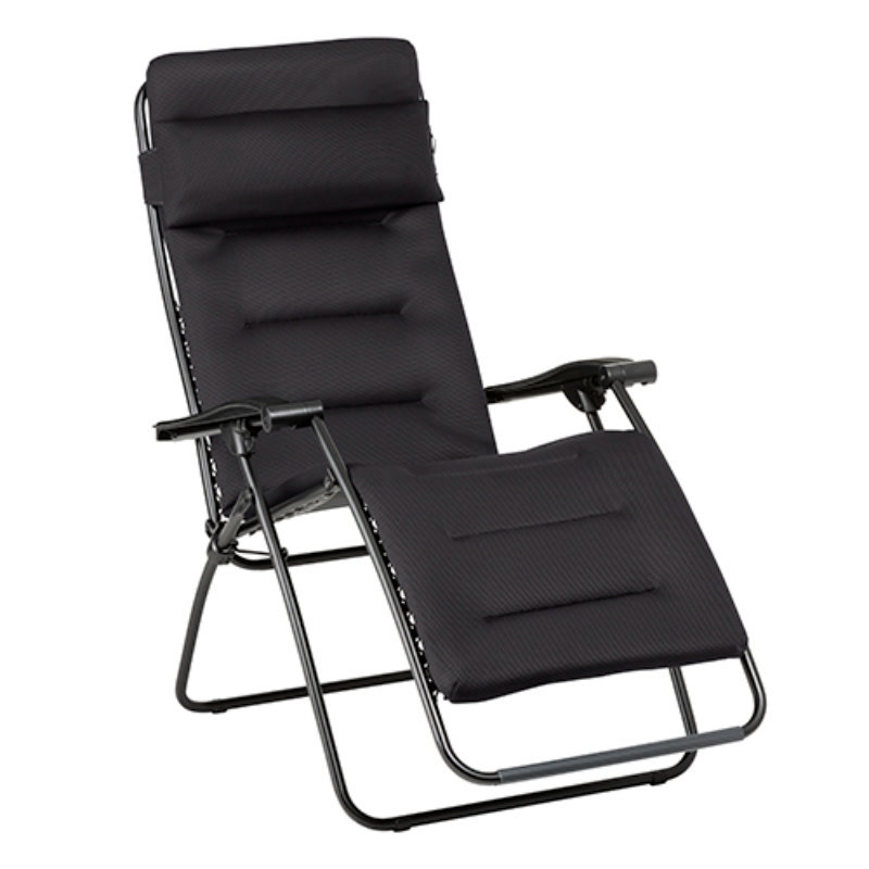 Lafuma Lafuma Relaxchair RSX CLIP Air Comfort ACIER D.GRIJS met zwart frame