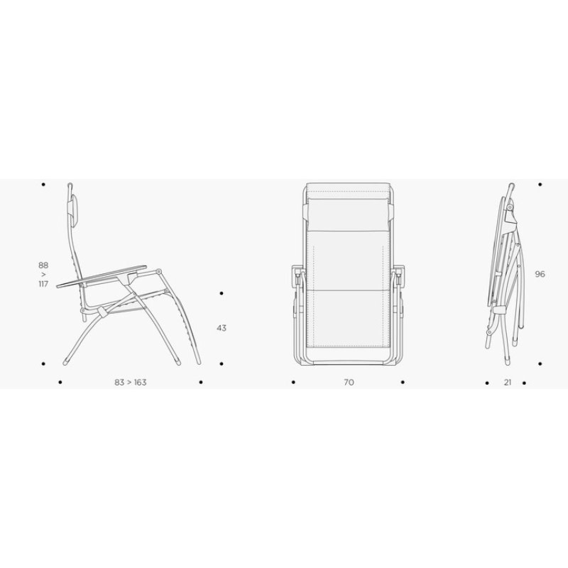 Lafuma Lafuma Relaxchair FUTURA BEComfort OLIVE GREEN titanium frame