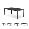 Tierra Outdoor Briga Table Dekton BROMO Charcoal Frame