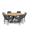 Tierra Outdoor  7-piece dining set with 6 Liv arm chairs and a table Omingo 150cm