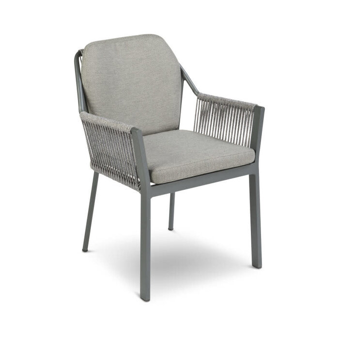 Hamilton Bay Outdoor Tierra Outdoor  7-piece dining set with 6 Liv arm chairs and a table Omingo 150cm