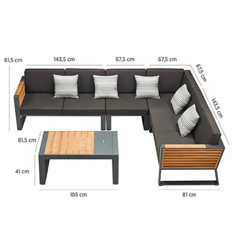 Stevig overzee helemaal Higold New York Lounge center unit / middle sofa - Stigter Tuinmeubelen