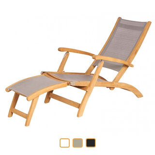 Traditional Teak Traditional Teak  KATE deckchair teak  met batyline