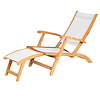 Traditional Teak  KATE deckchair teak  with batyline