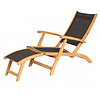 Traditional Teak  KATE deckchair teak  with batyline