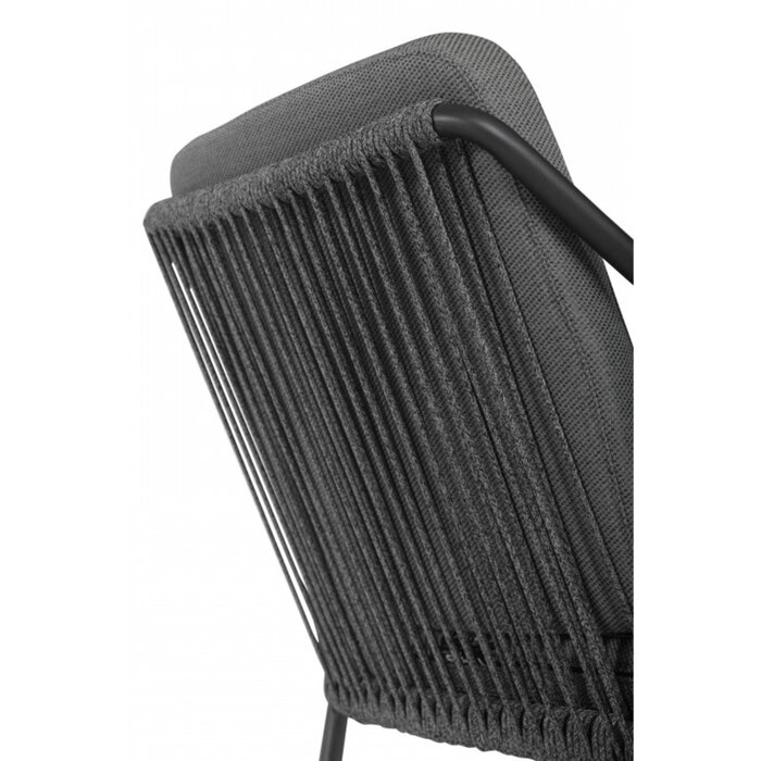 Hamilton Bay Outdoor Tierra Outdoor  7-delig tuinset Liv antraciet - Omnigo 150cm teak