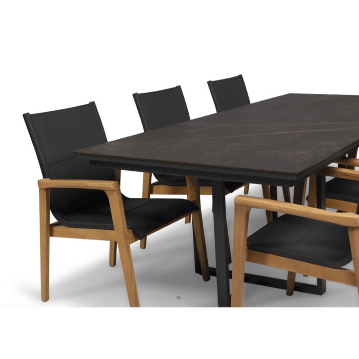 Tierra Outdoor Tierra Outdoor Nida ALU met Dekton KELYA blad 220x100cm