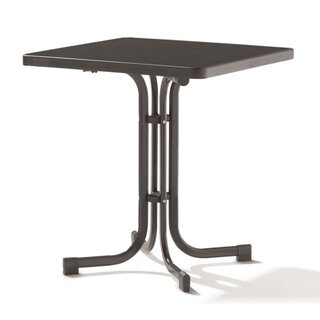 Sieger Sieger Boulevard folding table mecalit 70x70cm square, dark gray
