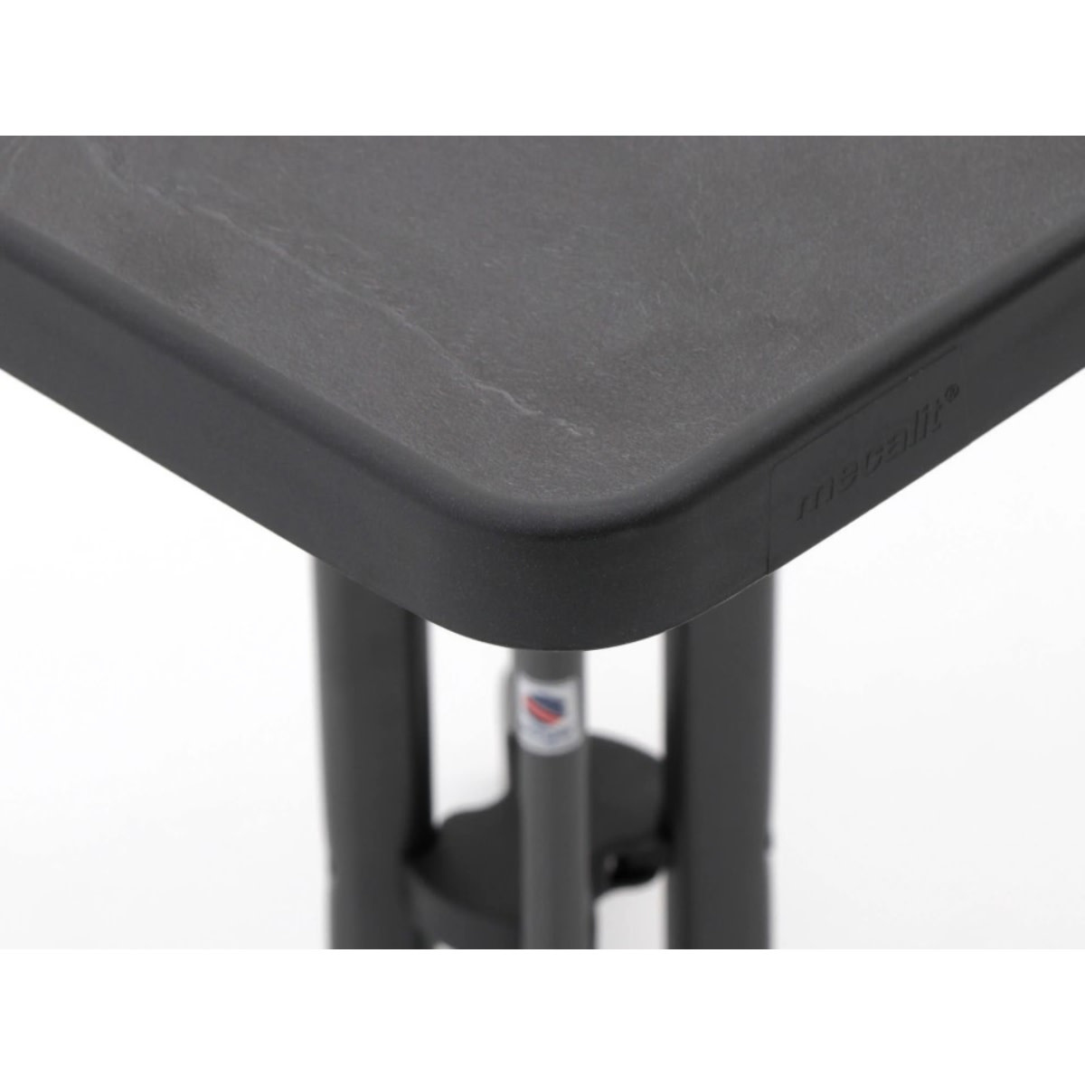 Sieger Boulevard folding table mecalit 70x70cm square, dark gray