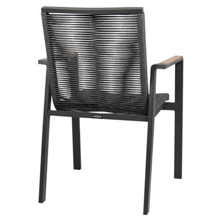 Higold Higold NOFI 3.0 diningchair -charcoal/black-teak ROPE