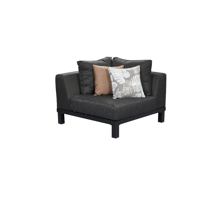 Hamilton Bay Outdoor Hamilton Bay Polo 2.0 Loungehoek XL 4-delig CHARCOAL-BLACK