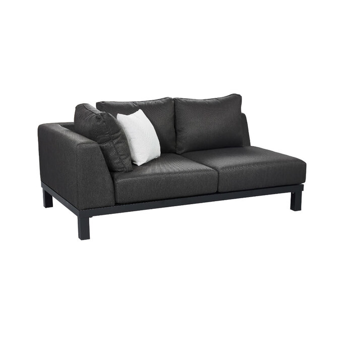 Hamilton Bay Outdoor Hamilton Bay Polo 2.0 Loungehoek XL 4-delig CHARCOAL-BLACK