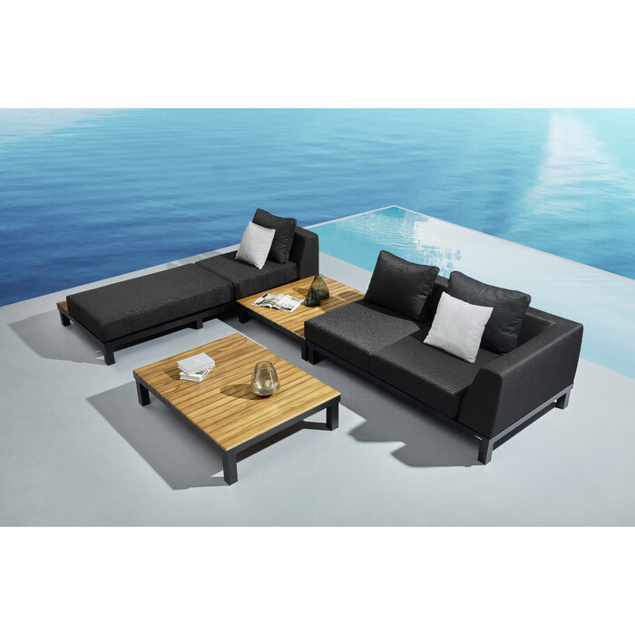 Hamilton Bay Outdoor Hamilton Bay Polo 2.0 Loungehoek XL 4-delig CHARCOAL-BLACK