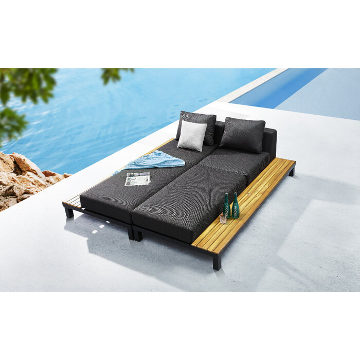 Hamilton Bay Outdoor Hamilton Bay Polo 2.0 Loungehoek XL 4-delig CHARCOAL-BLACK
