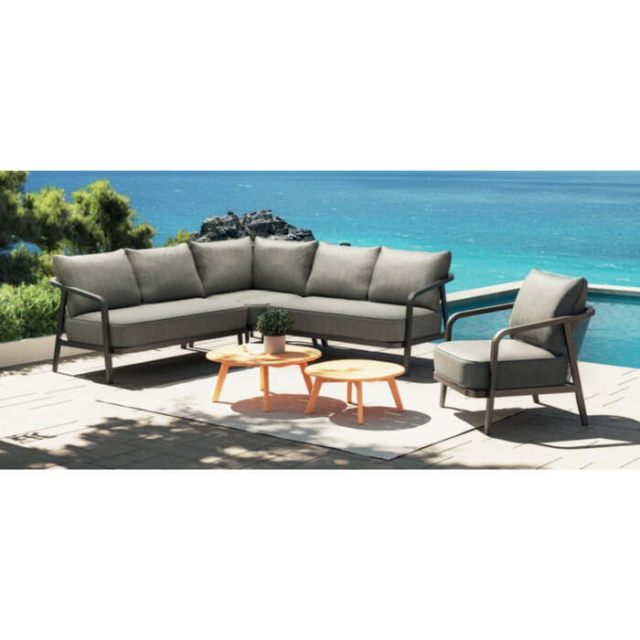 Tierra Outdoor Tierra Outdoor Pep Loungeset dark gray 4pieces w.o. chair