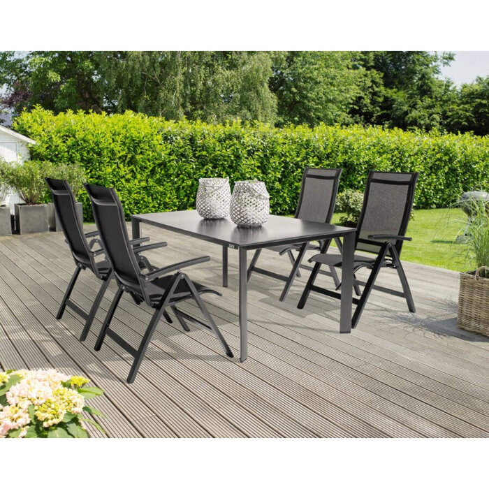 Kettler Kettler ALTURA CURVE recliner aluminum-textilene dark gray