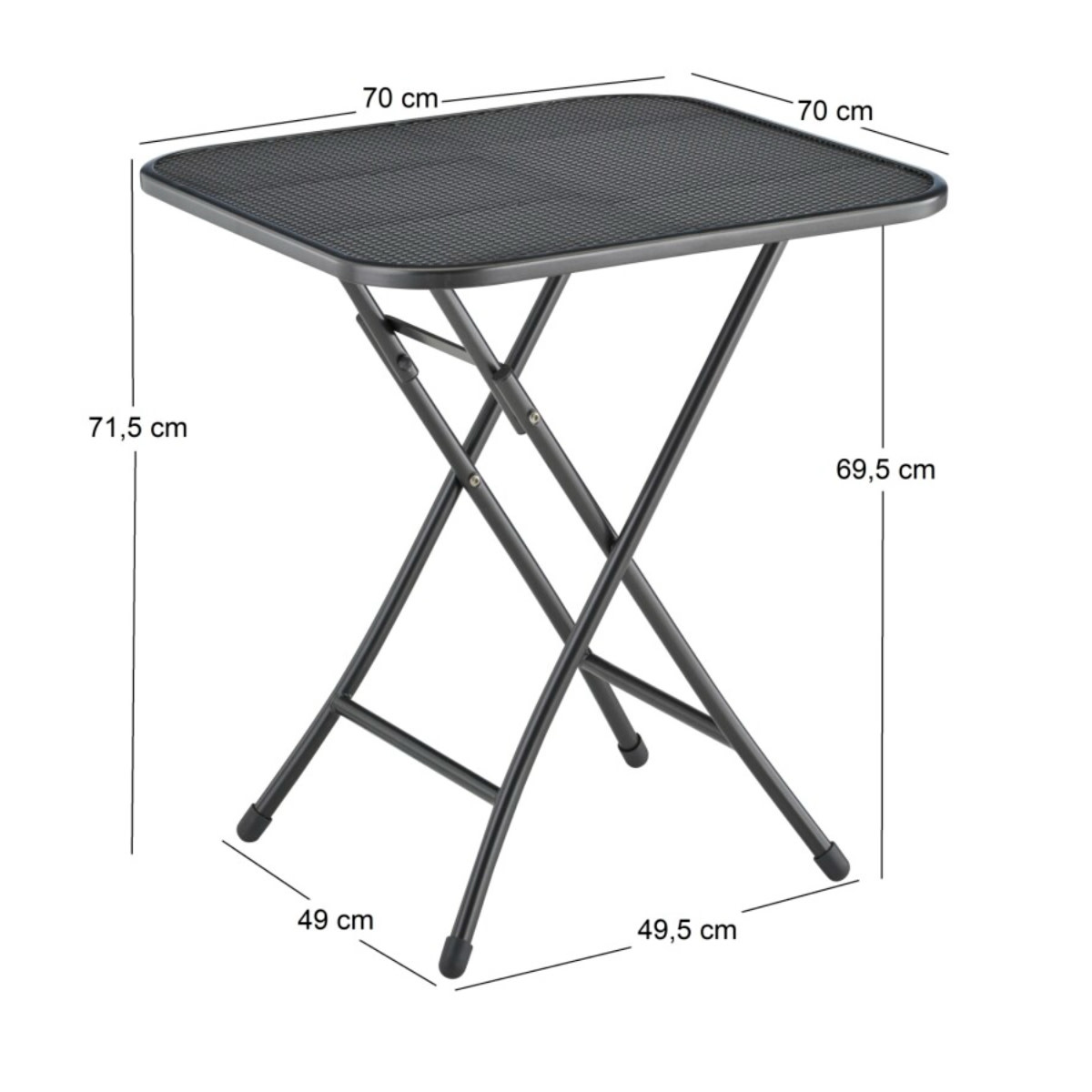 Kettler - EnGarden Kettler Klaptafel 70x70cm strekmetaal