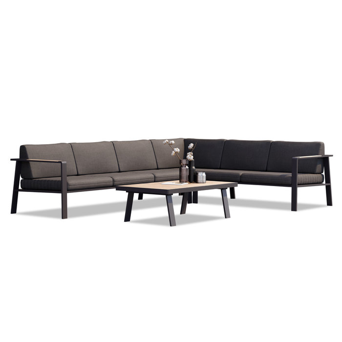 Higold Higold NOFI 5-delig CORNER loungeset grijs-zwart