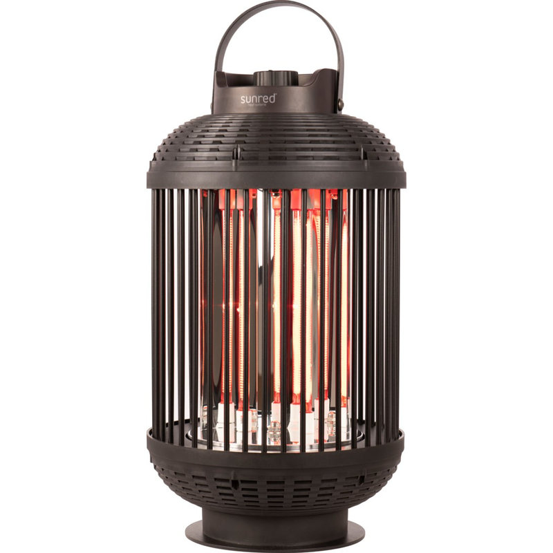 SUNRED Sunred Heater Indox Dark Table Black 1200 Watt