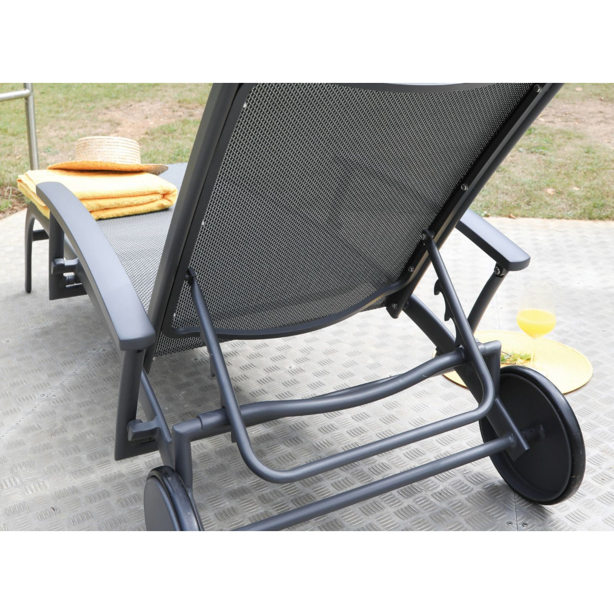 Oceo Elegance lounger antraciet, textileen graphite BBM
