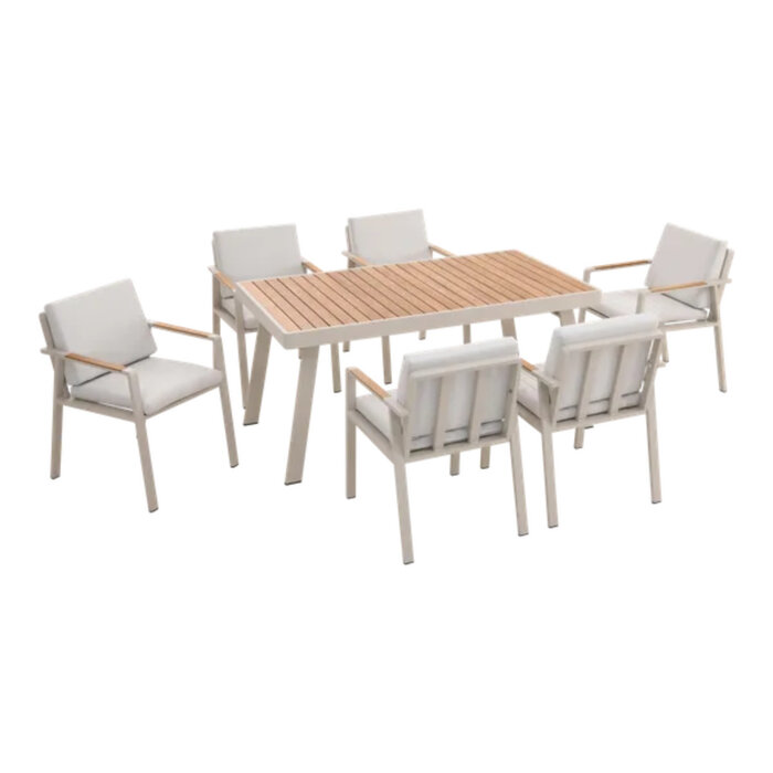 Higold Higold 7-piece NOFI dining set BEIGE +cushions