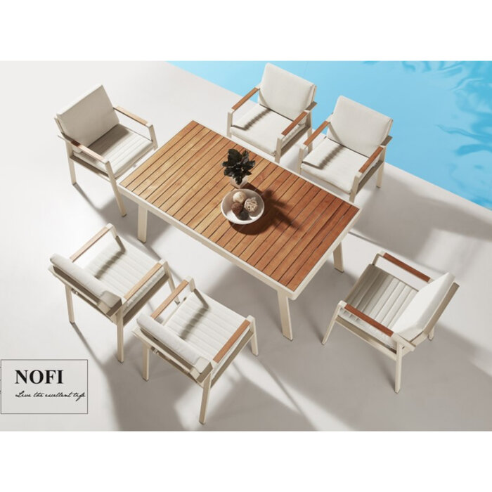 Higold Higold 7-piece NOFI dining set BEIGE +cushions