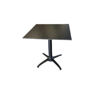 Proloisirs proloisirs Bistro Klaptafel Flip up 70x70 Black, HPL top