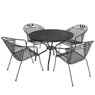 Kettler - EnGarden 5-delig TOLEDO set met stapelfauteuil en tafel 105cm strekmetaal