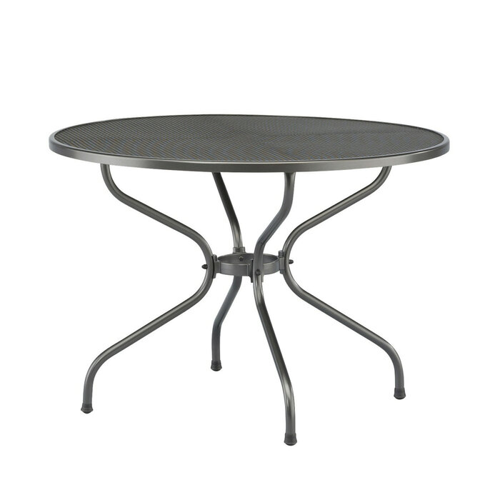 Siena Garden - 5-delig TOLEDO set met stapelfauteuil en tafel 105cm strekmetaal