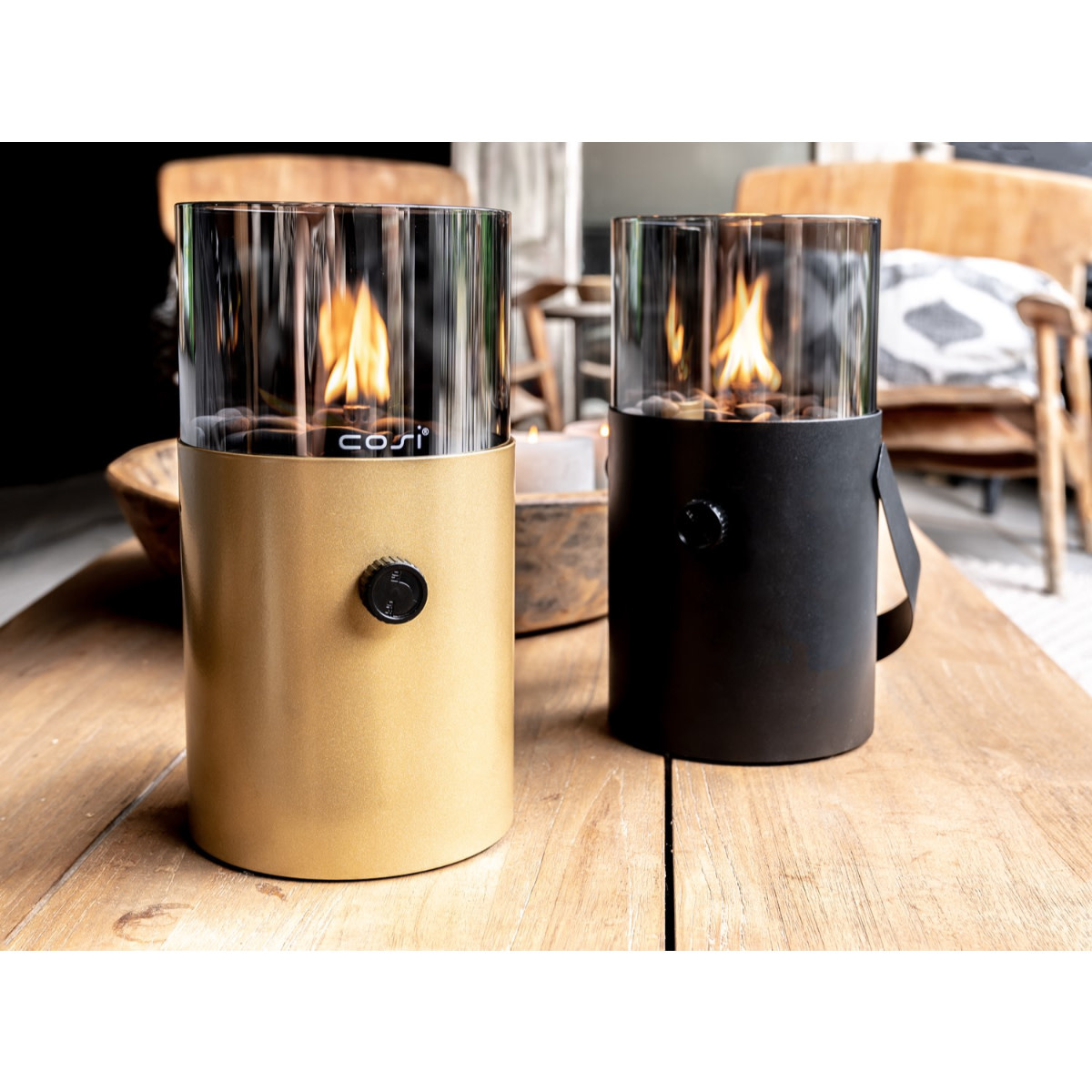 Cosi Cosiscoop original gaslantaarn BLACK SMOKED