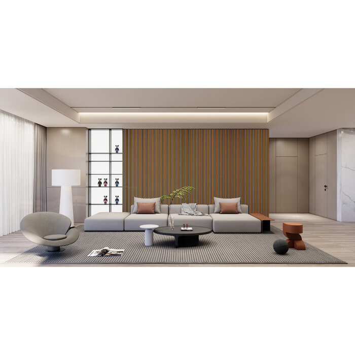 Hamilton Bay Outdoor Hamilton Bay Akoestisch wall panel - LIGHT OAK - 2700x600mm