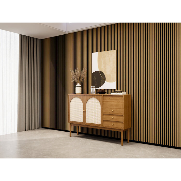 Hamilton Bay Outdoor Hamilton Bay Akoestisch wall panel - LIGHT OAK - 2700x600mm