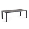 Tierra Outdoor Briga Table DARK BASALT Charcoal Frame