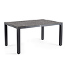 Tierra Outdoor Briga Table DARK BASALT Charcoal Frame