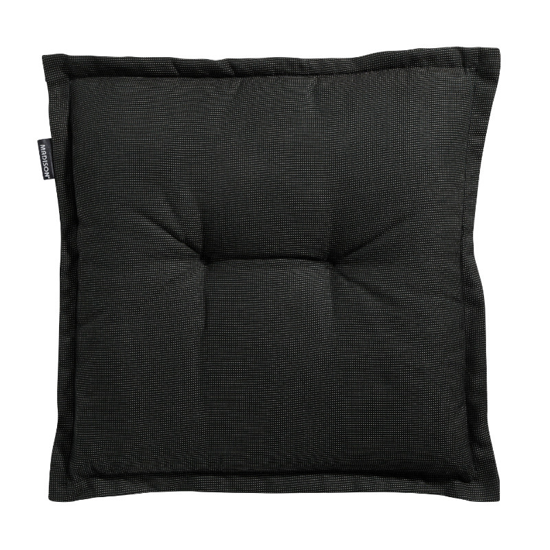 Madison Seat cushion universal 50x50cm RIB BLACK seatF115