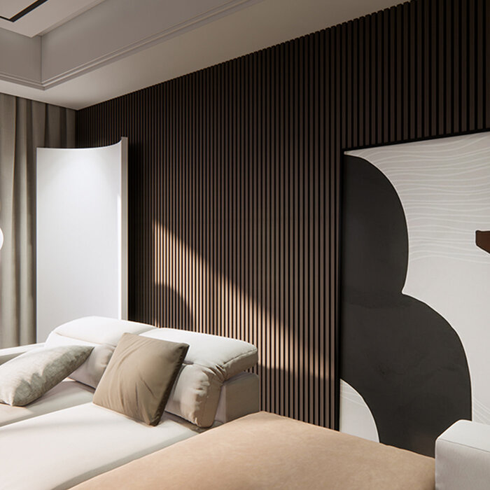 Hamilton Bay Outdoor Hamilton Bay Acoustic wall panel - EBONY - 2700x600mm