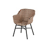 Hartman Delphine Dining Chair Coral Rood - Zwart