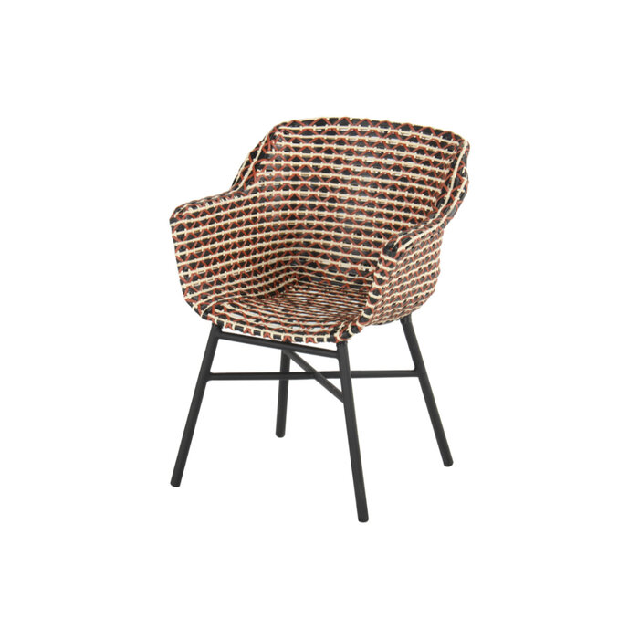 Hartman Hartman Delphine Dining Chair Coral Red - black