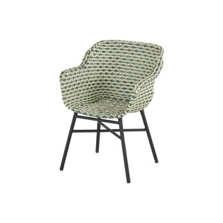 Hartman Hartman Delphine Dining Chair Emerald groen- zwart