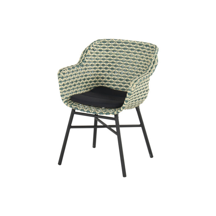 Hartman Hartman Delphine Dining Chair Emerald groen- zwart