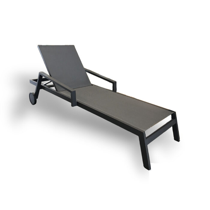 Callisto Callisto Lounger Tijmen stackable dark grey