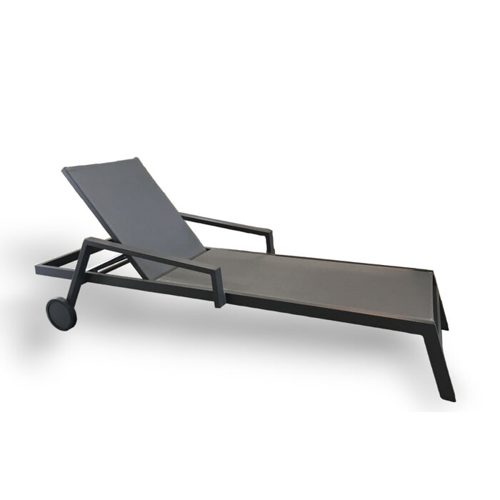 Callisto Callisto Lounger Tijmen stackable dark grey