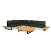 Tierra Outdoor Bora Bora Lounge Set Right BLACK CUSHIONS