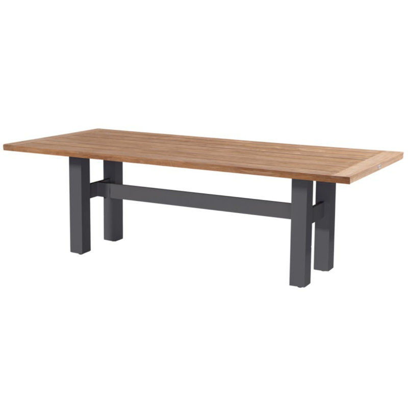 Hartman Hartman Yasmani Table 240x100cm NATURAL Teak Xerix donkergrijs