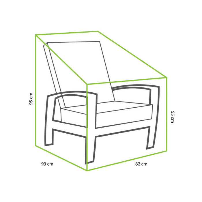 Tierra Outdoor Tierra Outdoor Cover For Valencia/Queens Lounge Chair 82*93*95/55cm TO-6862