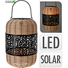 Lantaarn solar Rotan LED d24*h36cm